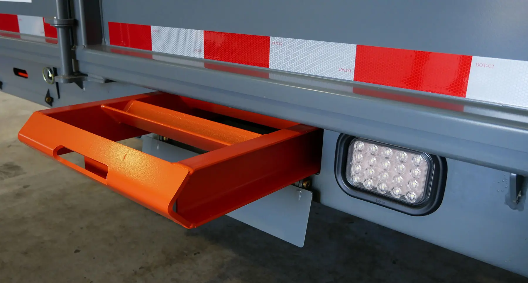 Sauttis Trailers have storable ramps for loading and unloading equipment such as ATVs