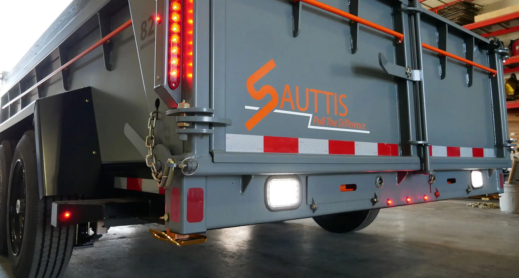 Backup lights, running lights, and ground-illuminating lights provide visibility in low-light conditions.